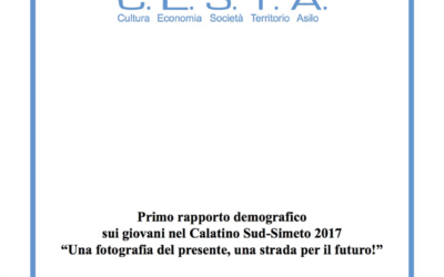 PRESENTAZIONE DEL PRIMO RAPPORTO DEMOGRAFICO SUI GIOVANI NEL CALATINO SUD-SIMETO 2017: UNA FOTOGRAFIA DEL PRESENTE, UNA STRADA PER IL FUTURO!