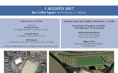 Workshop lo sport per la legalità e l’intercultura il 1 agosto alle 19.00 a Mineo