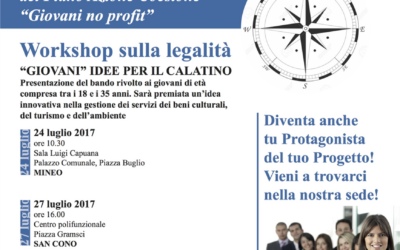 Workshop sulla legalità: “Giovani” idee per il Calatino