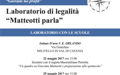 Laboratorio di legalità con le scuole “Matteotti parla”