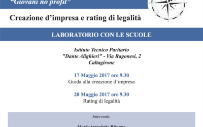 Laboratorio con le scuole “Creazione d’impresa e rating di legalità”