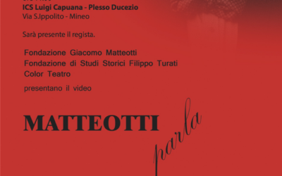 Un workshop a Mineo con la proiezione del video “Matteotti parla