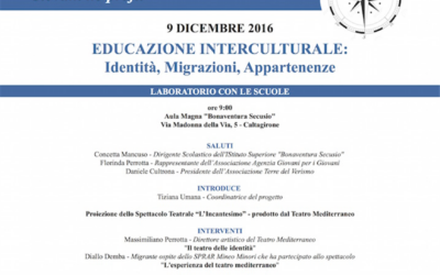 IL 9 DICMEBRE A CALTAGIRONE SEMIANRIO E WORKSHOP: EDUCAZIONE INTERCULTURALE : IDENTITA’, MIGRAZIONI, APPARTENENZE”