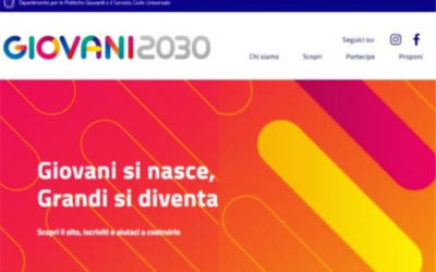 Agenzia nazionale Giovani. Arriva la piattaforma “Giovani2030”, per i giovani dai 14 ai 35 anni