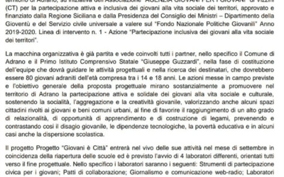 Comunicato Stampa Giovani è Città