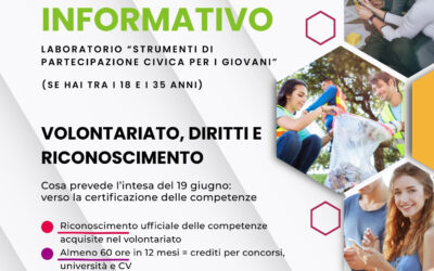 Workshop Informativo – Laboratorio “Strumenti di partecipazione civica per i giovani”
