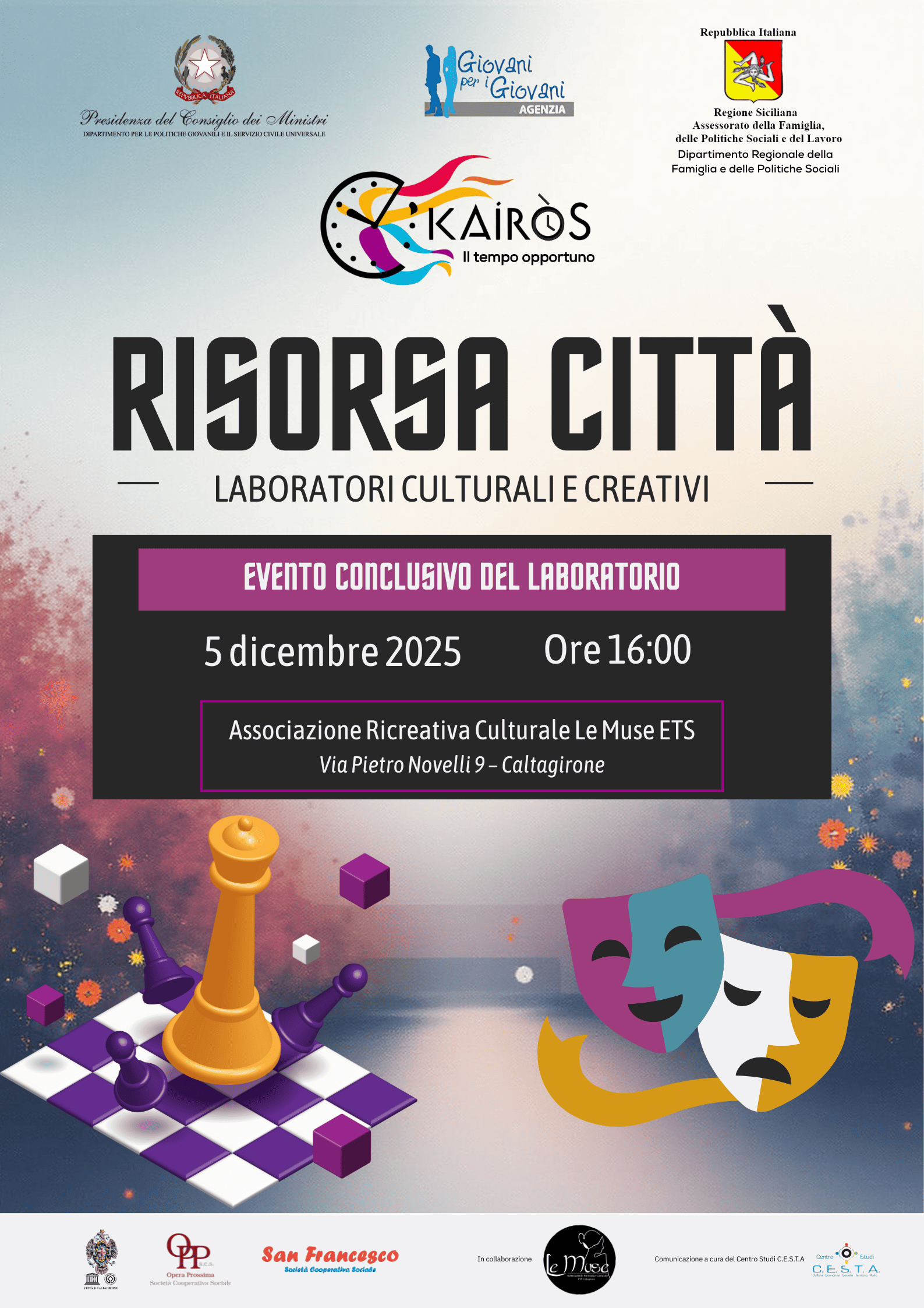 RISORSA CITTÀ – LABORATORI CULTURALI E CREATIVI evento finale locandina (1)