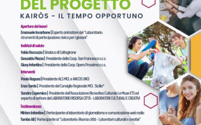 Caltagirone, il 16 gennaio il convegno finale del progetto “KAIRÒS – Il tempo opportuno”