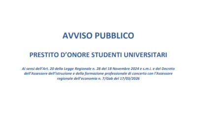 Prestito d’onore studenti universitari in Sicilia: fino a 10.000 euro a tasso zero con IRFIS