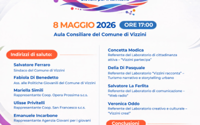 VizziniLAB – Giovani per il territorio: l’8 maggio il convegno iniziale nella Sala Consiliare del Comune di Vizzini